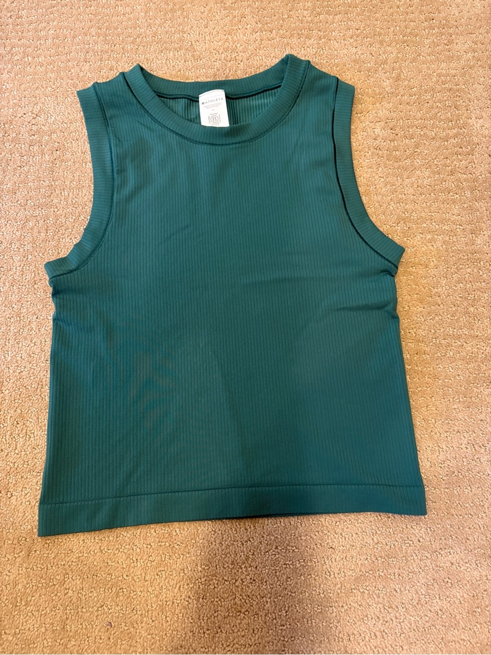 Athleta  Green renew Ribbed Tank Top- perfect condition